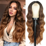 European and American Small Lace Wig Headsets with Intermediate Color Small Lace Center Split Large Wavy Long Curly Wigs - V.I.P Digital Presence