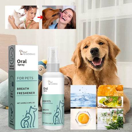 Pet Mint Fresh Breath Spray, Clean Your Dog's Bad Breath Fresh Breath Care - V.I.P Digital Presence