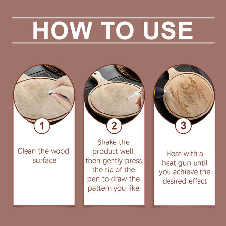 Woodworking Drawing Pen, Woodworking Burning Pen Wood Pyrography Pen Drawing Scorch Pen Wood Mark Number - V.I.P Digital Presence