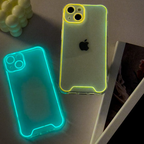 Suitable for iPhone 15 Promax luminous phone case Apple 13/12 transparent material silicone protective case - V.I.P Digital Presence
