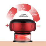 Electric Cupping Massager Scraping and Cupping Therapy Red Light Heating Vibration Pressotherapy Rechargeable Pain Relief - V.I.P Digital Presence