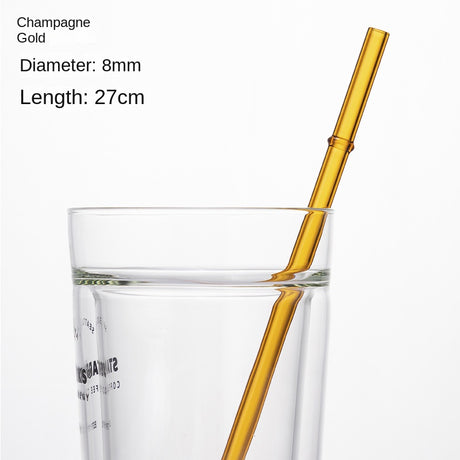 Eco-Friendly High Borosilicate Glass Straw Durable Heat-Resistant Starbucks Kids Straw 27cm Customized - V.I.P Digital Presence