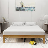 Queen Size Wood Platform Bed Frame,No Box Spring Needed,Strong Wood Slat Support, Easy Assembly - V.I.P Digital Presence