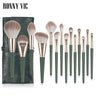 Beauty tool portable 14 makeup brush set soft fiber hair makeup brush loose powder foundation blush eye shadow brush - V.I.P Digital Presence