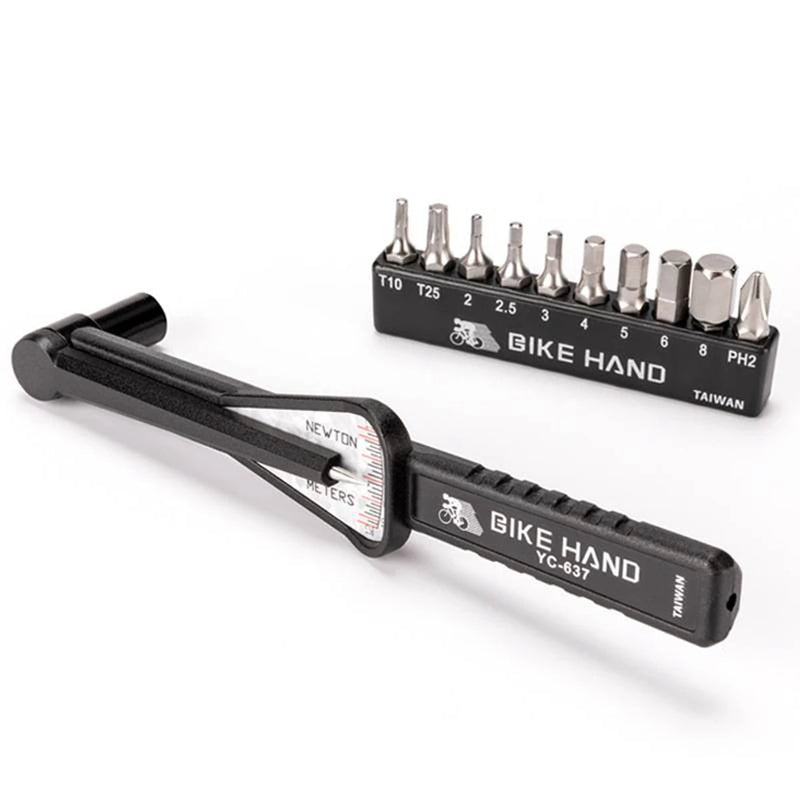 BIKE HAND Pointer Type Torque Wrench 2-10 N.M Adjustable Torque tool Bicycle Repair Tools Allen Key / Screwdrivers Cycling Tool