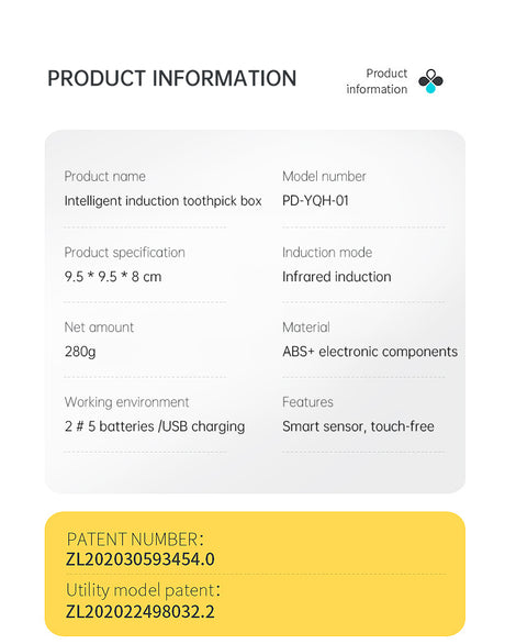Can sense toothpick box, fully automatic innovation, home restaurant toothpick machine, hotel automatic electric pop-up toothpick cylinder - V.I.P Digital Presence