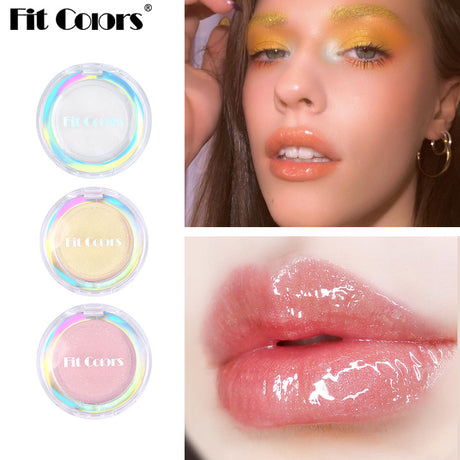 Fit Colors 3-Color Fresh Jelly Lip Mask Lip Mask Transparent Fine Flash Temperature-Controlled Discoloration Moisturizing Lip Jelly Lip Gloss - V.I.P Digital Presence