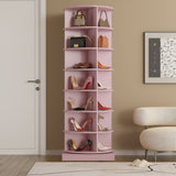 new 360 pink rotating shoe cabinet with 7 layers can accommodate up to 28 Paris shoes - V.I.P Digital Presence