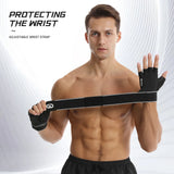 Fitness gloves with microfiber anti slip and wear-resistant design half finger gloves with straps ﻿ - V.I.P Digital Presence