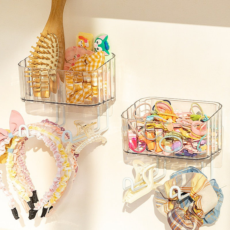 Hair accessory storage box children's non perforated headband hair hoop wall hanging - V.I.P Digital Presence