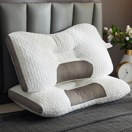 Light Luxury SPA Massage Pillow Single Pillow Core Neck Protection Adult Sleep Pillow Fiber Zone Massage Cervical Pillow Dormito - V.I.P Digital Presence