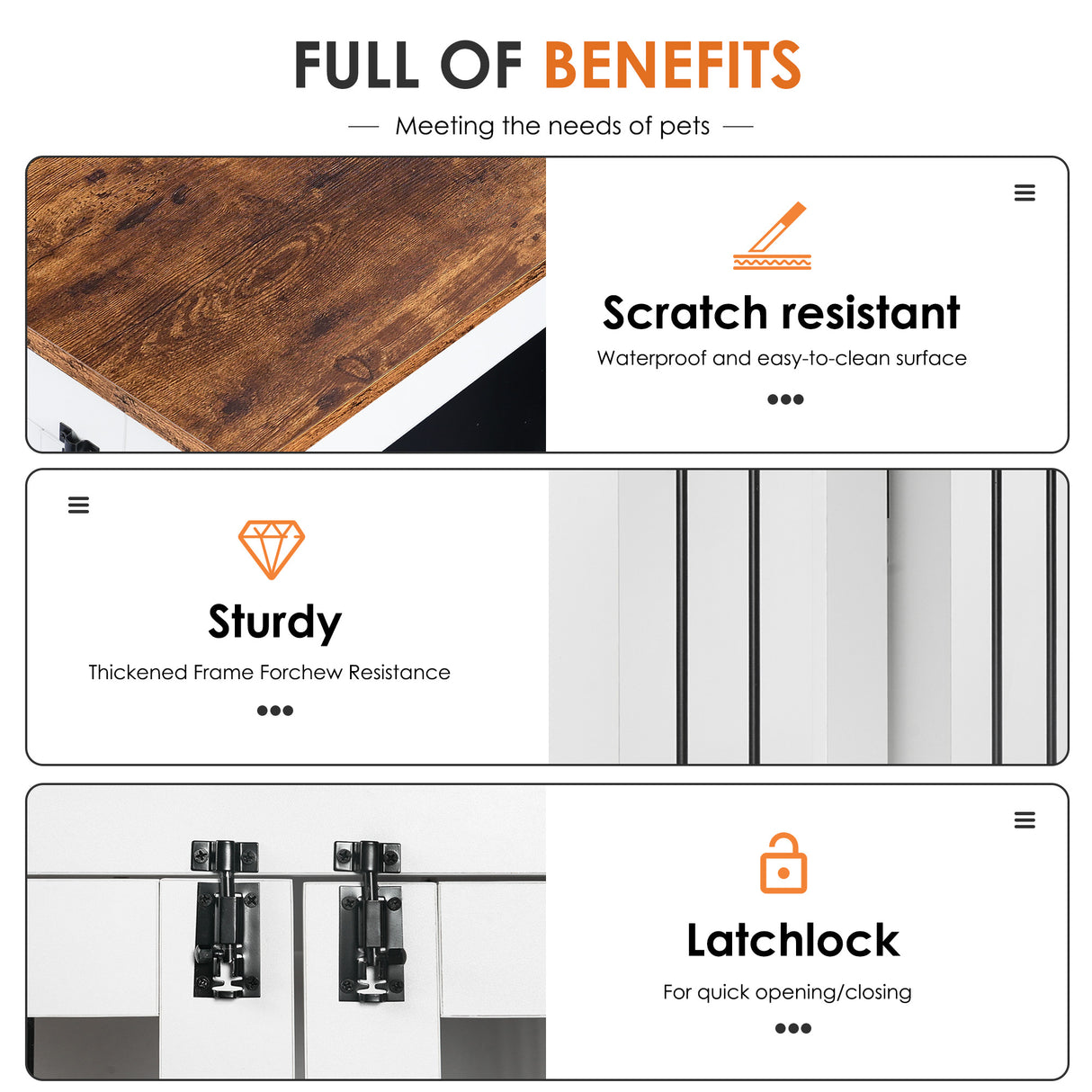 Dog crate,Graffiti dog cage, kennel with double doors, crate interior furniture, heavy wooden dog cage, large dog, white - V.I.P Digital Presence