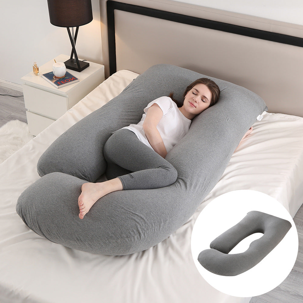 Pregnant women's pillow waist protection side sleeping slope pillow J-shaped pregnancy sleeping pillow - V.I.P Digital Presence