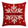 Grid Christmas linen pillowcase, Christmas tree snowflake home decoration pillowcase, sofa cushion pillowcase - V.I.P Digital Presence