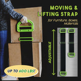 The Landle Adjustable Moving And Lifting Straps For Furniture Boxes Mattress green Straps Team Straps Mover Easier Conveying - V.I.P Digital Presence