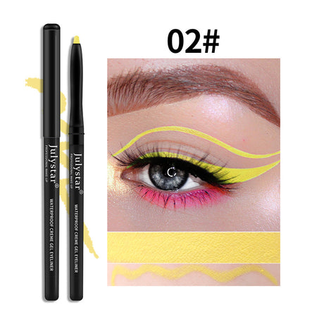 White Eyeliner Pencil Color Eyeliner Cream Not Easy To Smudge Waterproof Oil-Proof Slim Eyeliner Gel Pencil - V.I.P Digital Presence