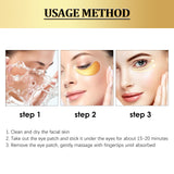 Gold Snail Collagen Eye Mask, Reduces Fine Lines And Puffiness, Hydrates Tightens And Anti-wrinkle Eye Mask