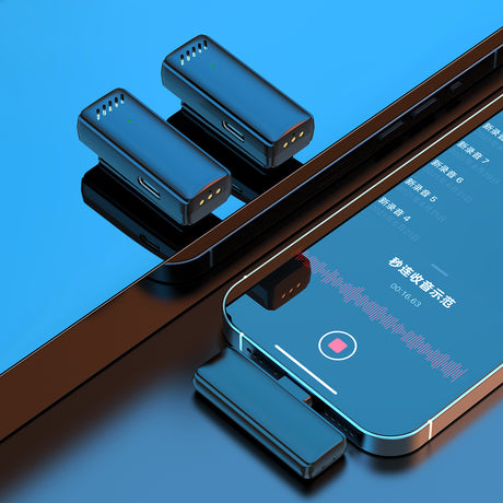 2.4G wireless lavalier microphone intelligent AI noise reduction professional live broadcast recording equipment - V.I.P Digital Presence