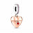 S925 sterling silver eternal confession double surround heart small motorcycle DIY accessories - V.I.P Digital Presence