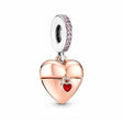 S925 sterling silver eternal confession double surround heart small motorcycle DIY accessories - V.I.P Digital Presence