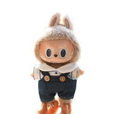 Ropa] Ropa Labubu con colgante de cara de PVC, ropa para muñecas de la serie Labubu Sitting Party