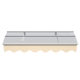 5934W Series Door Window Awning Canopy W59"xD34" Made of 0.137Inch /3.5mm Thick Virtually Crystal Solid Polycarbonate Sheet - V.I.P Digital Presence