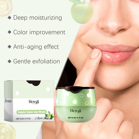 Green Apple Lip Mask, Moisturizing And Moisturizing Lips, Reducing Lip Lines, Preventing Dry Cracks, Removing Dead Skin And Moisturizing Care Lip Mask - V.I.P Digital Presence