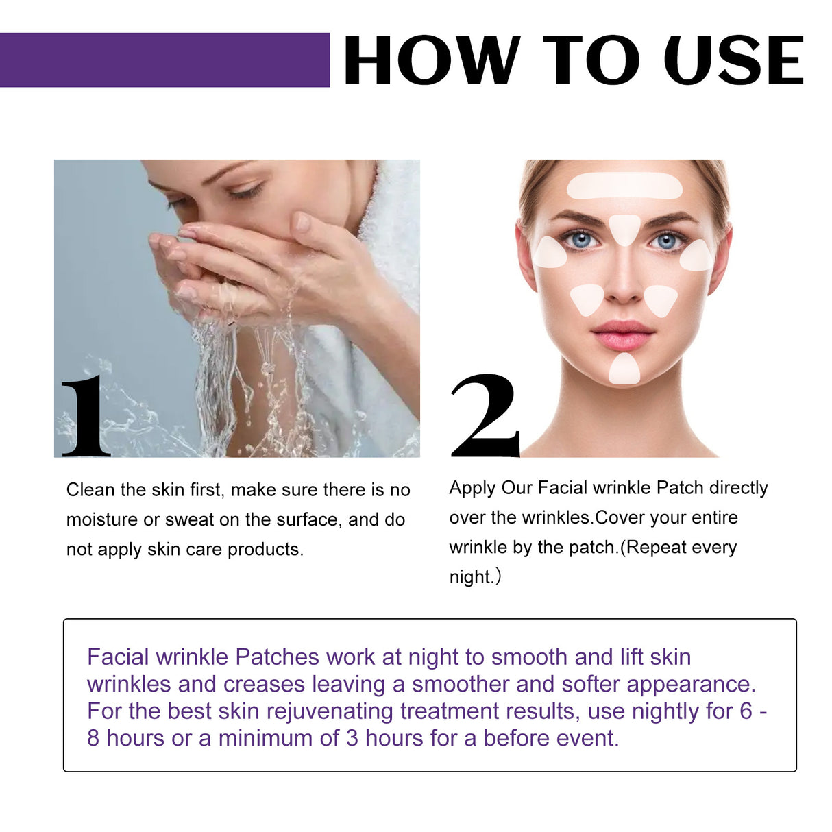 Facial Wrinkle Patch, Droop Decree Line Lift Facial Skin Tightens Mouth Line Cheek Patch