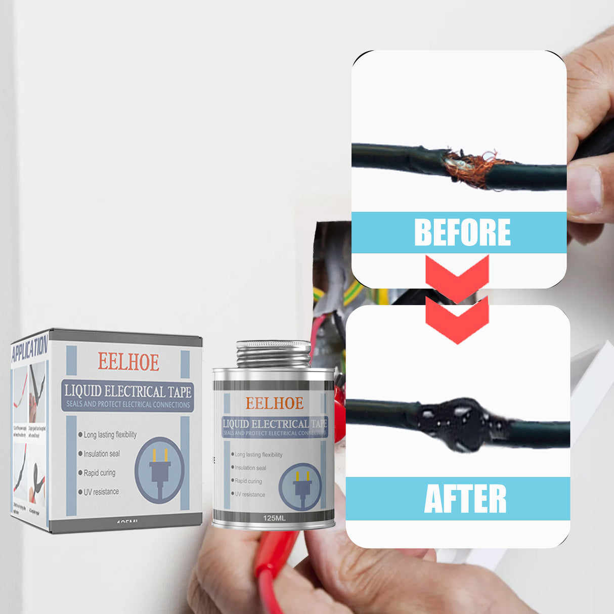 EELHOE Insulating Glue Liquid Tape Waterproof Instead Of Heat-Receiving Tube Electrical Tape Liquid Tape Temperature Resistant Flame Retardant Glue - V.I.P Digital Presence