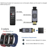 Reloj inteligente deportivo GT101, resistente al agua, con pantalla a color, monitor de actividad física, monitor de ritmo cardíaco, recordatorio de llamadas, para hombres y mujeres.