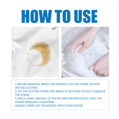 Clothes Cleaner, Clothing Cleaning Decontamination Remove Stubborn Stains Oil Stains Yellow Cleaning Dry Cleaning Agent - V.I.P Digital Presence