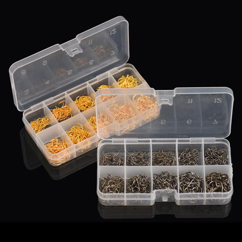 LEO 600PCS/BOX High Carbon Steel Fishing Hooks Sharp Barbed Circle   3#-12# - V.I.P Digital Presence