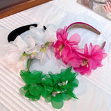 Fashionable handmade fabric crystal flower headband - V.I.P Digital Presence