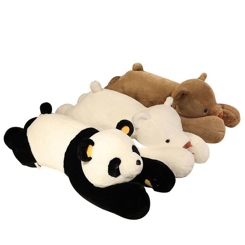 Lying down polar bear plush toy panda doll sleeping pillow doll - V.I.P Digital Presence