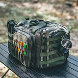 Outdoor camping picnic bag outdoor tableware storage tactical compartment sundries portable shoulder bag - V.I.P Digital Presence