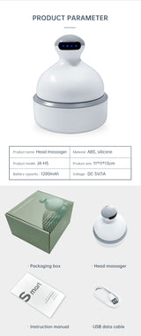 Head Massage Health Care Antistress Relax Body Massagem Deep Tissue Electric Vibrating Head Massager Hair Scalp Massager - V.I.P Digital Presence