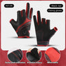 Outdoor sports autumn and winter anti slip breathable dew three finger wear-resistant and anti cutting lure fishing gloves