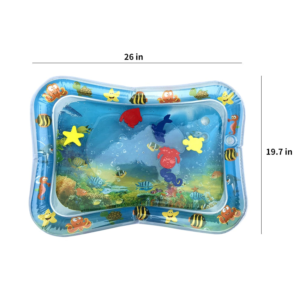 Baby Kids water play mat Inflatable thicken PVC infant Tummy Time Playmat Toddler Fun Activity Play Center water mat for babies - V.I.P Digital Presence
