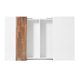 ON-TRANS 31.4 inches x 31.4 inches with sliding tabletop, high gloss center table, hidden storage room white - V.I.P Digital Presence