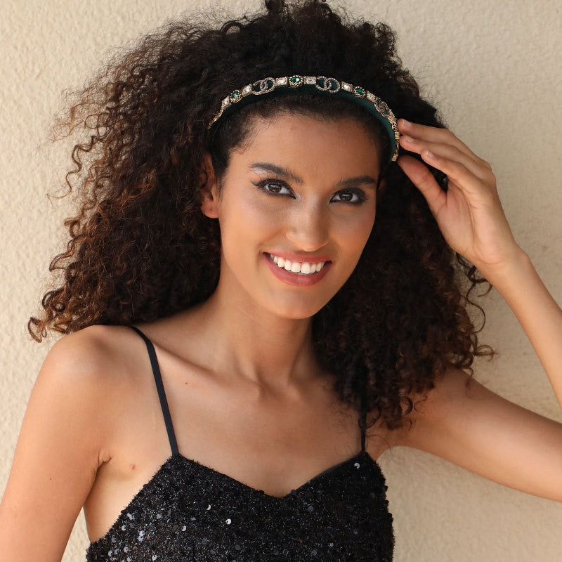 Fine edged glass drill sponge hair hoop - V.I.P Digital Presence