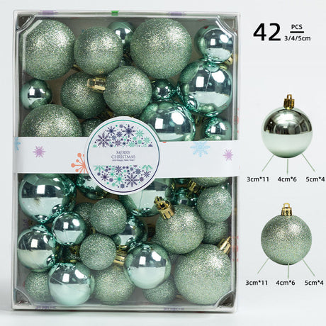 Christmas 3/4/5CM Christmas Ball Decoration Pendant 42pcs Color Box Christmas Tree Ornament Decoration Props - V.I.P Digital Presence
