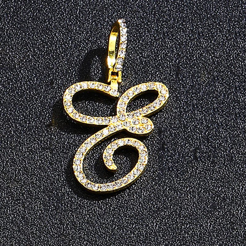 Hip hop accessories grass letter pendant melon seed buckle Cuban chain accessory - V.I.P Digital Presence