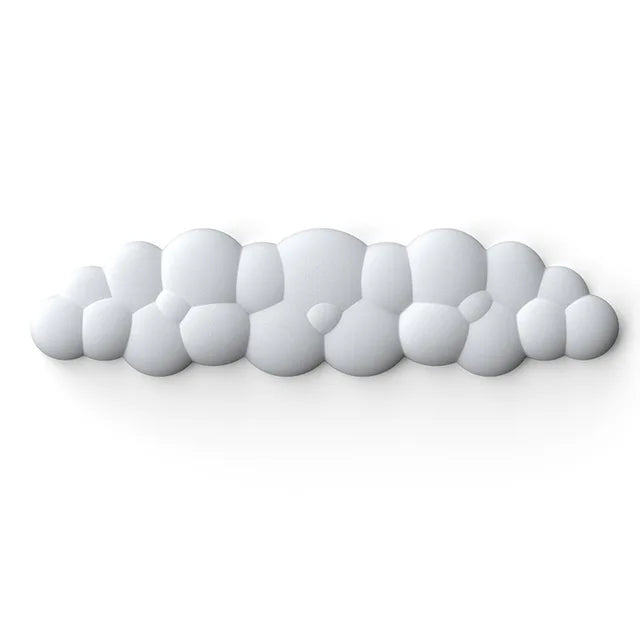 Alfombrilla de ratón con reposamuñecas para teclado, nube, antideslizante, espuma viscoelástica, para escritorio, oficina, gamer, ratón, reposamuñecas