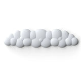 Alfombrilla de ratón con reposamuñecas para teclado, nube, antideslizante, espuma viscoelástica, para escritorio, oficina, gamer, ratón, reposamuñecas