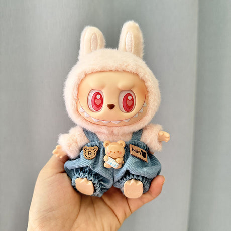 [Clothes Only] 1st/2nd generation Labubu clothes pendant Labubu sitting party baby clothes teddy bear suspenders cute pants - V.I.P Digital Presence