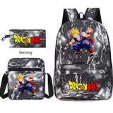 Youth Dragon Ball Backpack Student Shoulder Bag Travel Bag 3-Piece Set - V.I.P Digital Presence