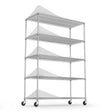 5 Tier 6000lbs Heavy Duty Adjustable Storage Rack Metal Shelf Wire Shelving Unit Chrome - V.I.P Digital Presence