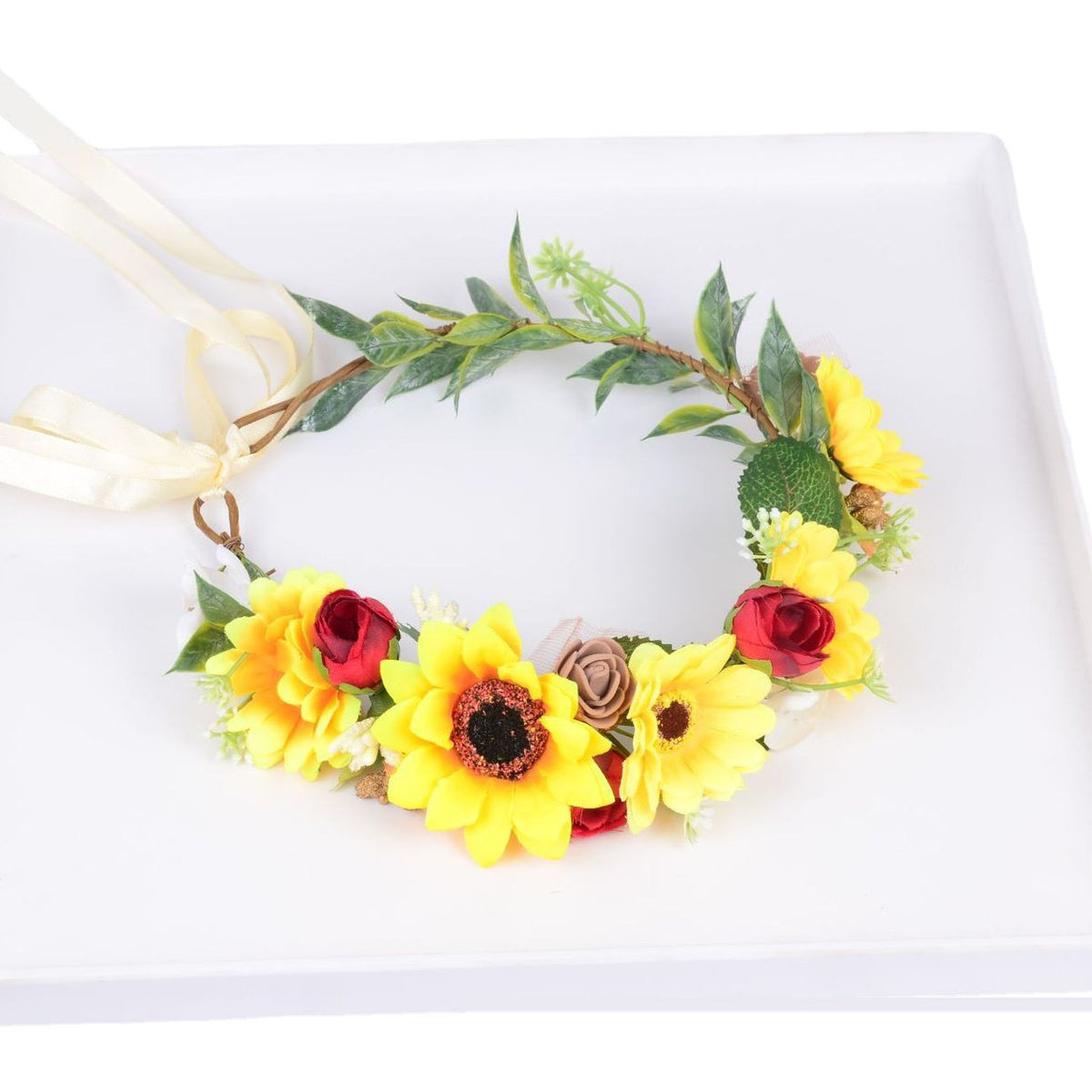 Korean style flower garland headwear sunflower children's performance scenic area decoration headwear hair accessories sunflower - V.I.P Digital Presence