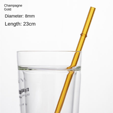 Eco-Friendly High Borosilicate Glass Straw Durable Heat-Resistant Starbucks Kids Straw 27cm Customized - V.I.P Digital Presence