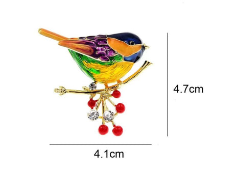 CINDY XIANG Cute Vivid Bird Brooches For Women Winter Animal Design Pin Branch Accessories 3 Colors Available High Quality - V.I.P Digital Presence